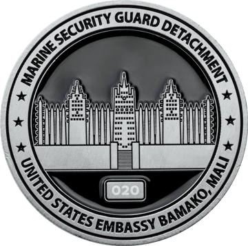 Challenge coin with sequential numbering