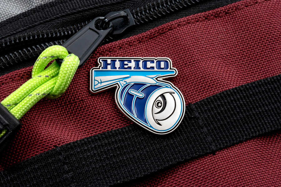 High-polish silver plated lapel pin