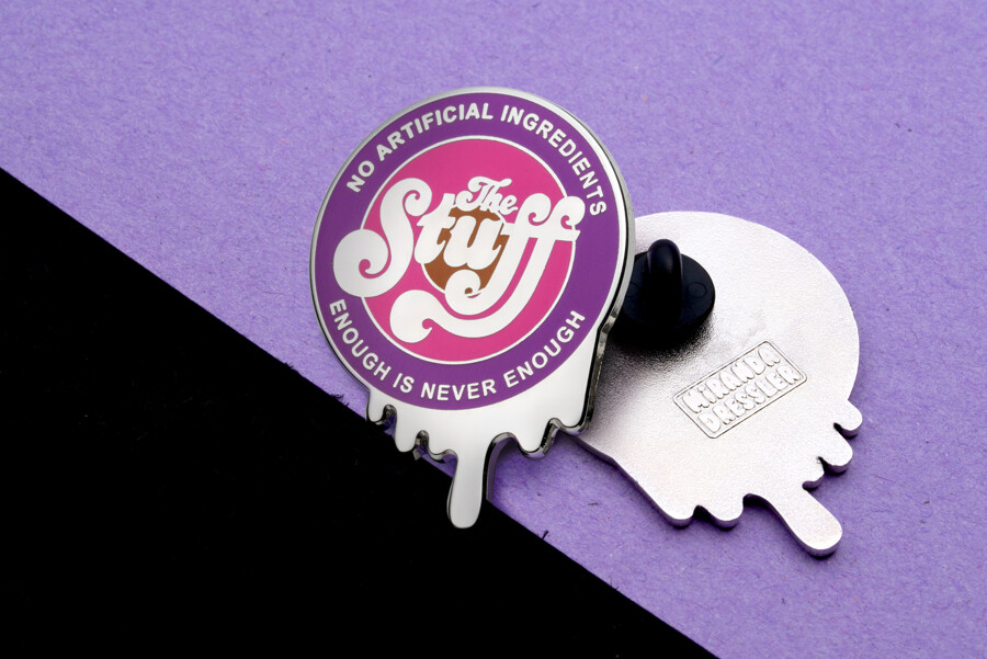 Lapel pin with a custom back stamp