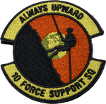 Always Upward 10 Force Support Squadron Patch