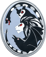 Gray and Black Winged Creature Patch